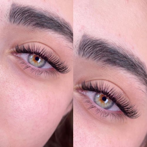 نمونه کار کاشت مژه آرایشگاه راگا