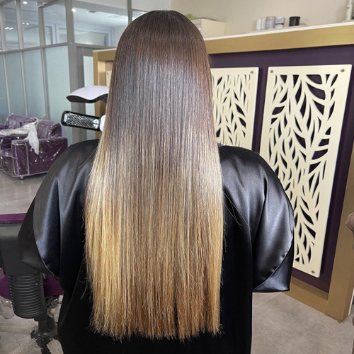 نمونه کار کراتینه سالن امل باوی