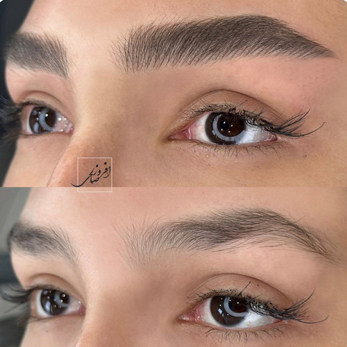نمونه کار افروز صالحی، متخصص میکروبلیدینگ