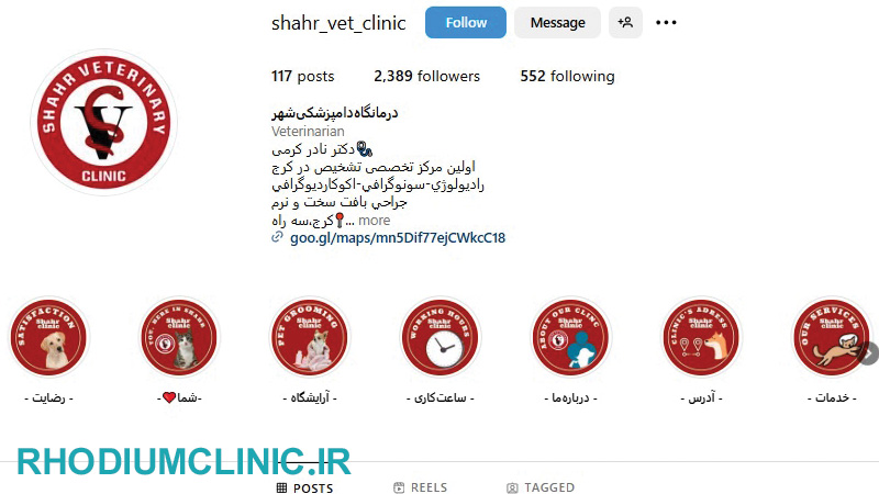 کلینیک دامپزشکی شهر در کرج
