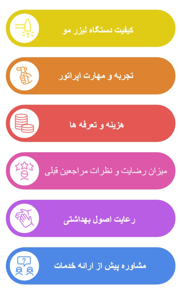 نکات انتخاب بهترین مرکز لیزر موهای زائد