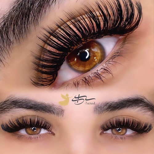 نمونه کار اکستنشن مژه سالن ساراد