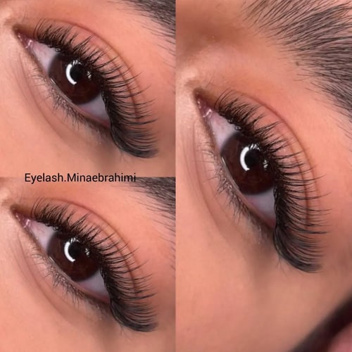 نمونه کار کاشت مژه سالن مینا ابراهیمی
