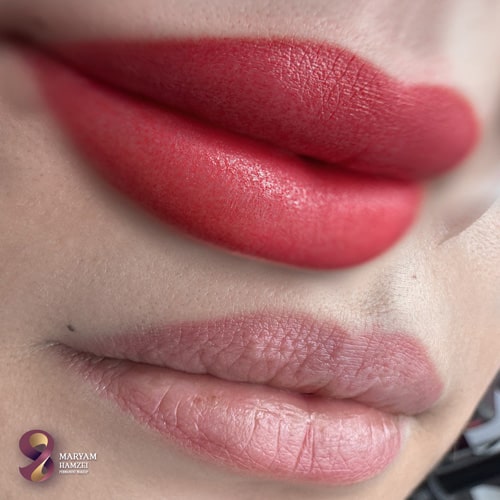 نمونه کار شیدینگ لب مریم حمزه ای