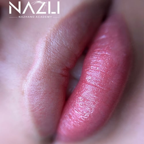 نمونه کار شیدینگ لب نازلی نژند