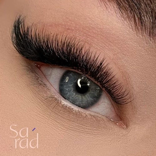 نمونه کار اکستنشن مژه سالن ساراد
