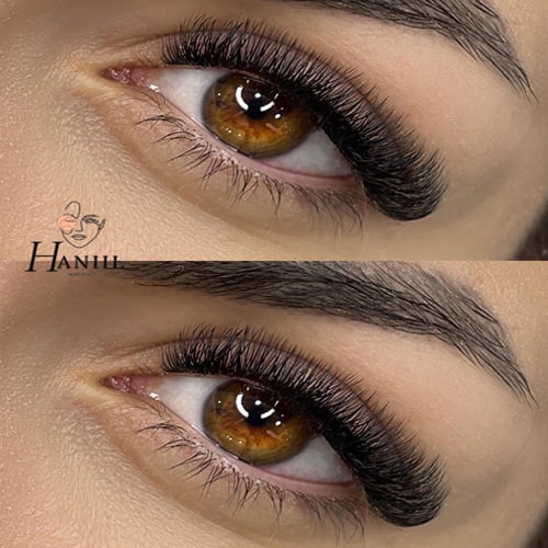 نمونه کار اکستنشن مژه سالن پرستو رحیمی