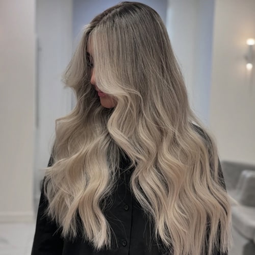 نمونه خدمات رنگ کار مو سالن گالیا
