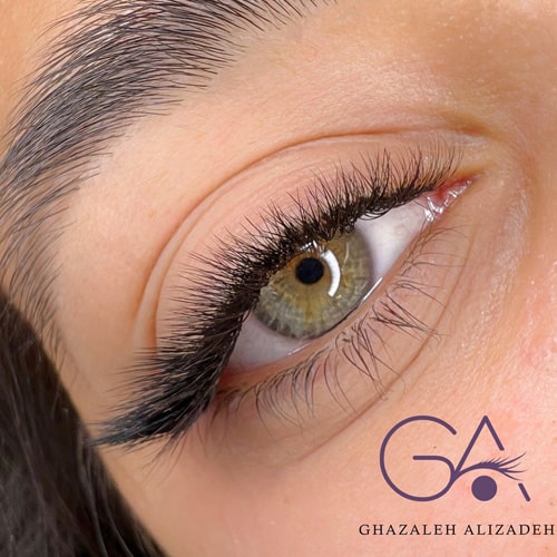 نمونه کار کاشت مژه سالن غزاله علیزاده