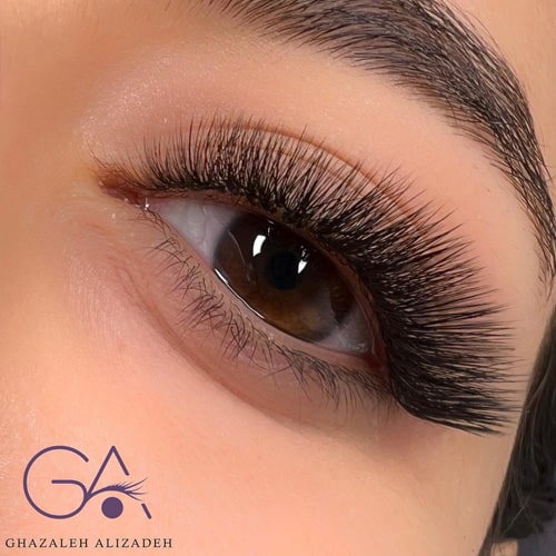 نمونه کار کاشت مژه سالن غزاله علیزاده
