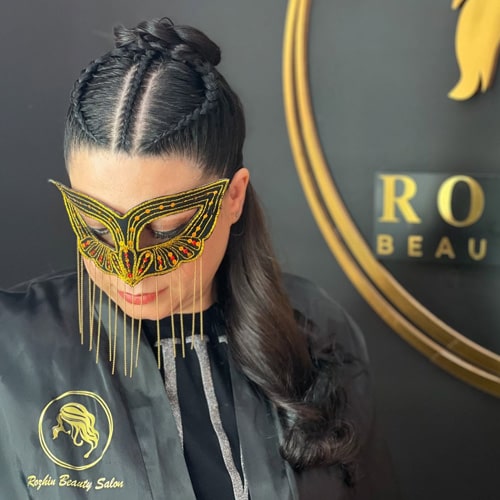 نمونه کار آرایشگاه روژین