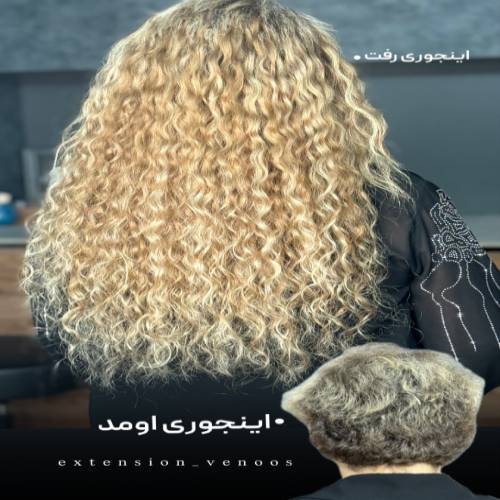 نمونه خدمات اکستنشن مو ونوس