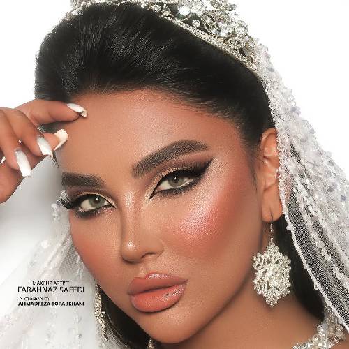 نمونه میکاپ عروس سارا حسینی